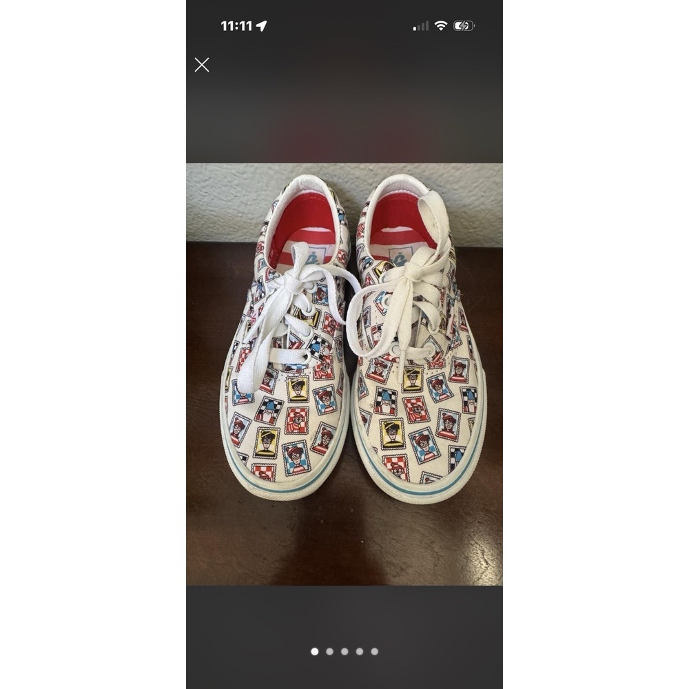 Vans x Where's Waldo Era Shoes kids size 2.0. SB19